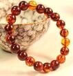 Amber Bracelet Made of Multicolor Amber Beads