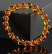 Amber Bracelet Made Cognac Color Amber
