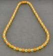 Men's Beaded Necklace Made of Precious Healing Amber