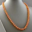 Men's Amber Necklace Made of Cognac Baltic Amber. Unisex. 