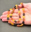 Amber Necklace Made of Raw Baltic Amber