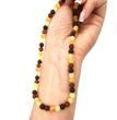 Amber Healing Necklace Made of Matte Baroque Amber Beads