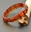 Amber Bracelet Made of Cognac Baltic Amber  