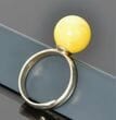Adjustable Butterscotch Amber Ring