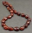 Amber Necklace Made of Dark Cognac Baltic Amber 
