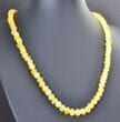 Raw Amber Healing Necklace of Lemon Color Amber