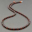 Men's Beaded Necklace Made of Precious Baltic Amber