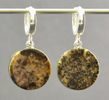 Amber Earrings Made of Earth Colors Baltic Amber