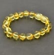 Children's Amber Bracelet Anklet Made of Golden Color Amber