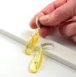 Clear Lemon Amber Earrings Made of Precious Baltic Amber