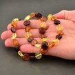 Amber Necklace Made of Tablet Shaped Baltic Amber 