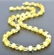 Amber Healing Necklace Made of Butterscotch and Lemon Color Amber
