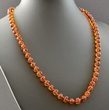 Men's Amber Necklace Made of Baroque Shape Amber Beads