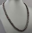 Men's Beaded Necklace Made of Baroque Dark Cherry Amber Beads