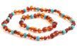 Children's Amber Bracelet With Matching Necklace For Mom