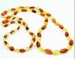 2 Matching Amber Necklaces for Mom and Child Cognac Golden Amber  