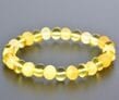 Amber Healing Bracelet Made of Raw and Polished Lemon Amber 