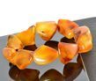  Amber Bracelet Made of Natural Shape Beeswax Color Amber Rocks