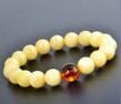 Amber Bracelet Made of Butterscotch and Cognac Colors Amber