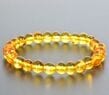 Amber Healing Bracelet Made of Honey Color Amber 