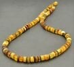 Raw Amber Healing Necklace Made of Light Multicolor Amber