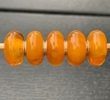 5 Pcs Pandora Style Amber Charm Beads - SOLD OUT