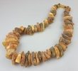 Raw Amber Healing Necklace Made of Precious Baltic Amber