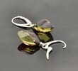 Faceted Amber Earrings Made of Amazing Baltic Amber