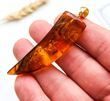 Men's Amulet Pendant Made of Healing Cognac Baltic Amber