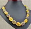 Amber Necklace Made of Raw And Polished Baltic Amber