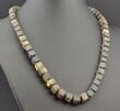 Amber Necklace Made of Cube Cut Baltic Amber