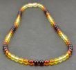 Amber Necklace Made of Made of Cherry Cognac Honey Golden Amber