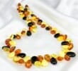 Leaf Amber Necklace Made of Butterscotch Cherry Cognac Lemon Amber