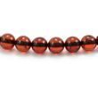 Cherry Amber Necklace Made of Perfectly Round Cherry Amaber 