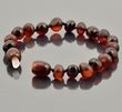 Children's Amber Bracelet Anklet Made of Raw and Polished Amber