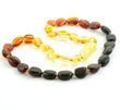 Rainbow Children's Amber Necklace Made of Precious Baltic Amber