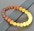 Rainbow Amber Healing Bracelet Made of Raw Amber