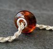 3 Pcs Wholesale Pandora Style Amber Charm Beads