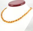 Amber Necklace Made of Overlapping Healing Baltic Amber Pieces
