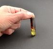 Amber Pendant Made of Tube Shape Baltic Amber