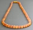 2 Matching Amber Necklaces for Mom and Child Raw Light Cognac Amber
