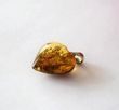 Small Amber Heart Pendant Made of Green Baltic Amber