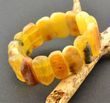 Raw Amber Bracelet Made of Precious Healing Baltic Amber