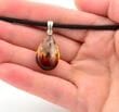 Amber Pendant Made of Precious Healing Baltic Amber