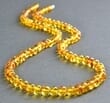 Amber Healing Necklace Made of Honey Color Amber