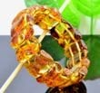 Amber Bracelet Made of Cognac Color Amber