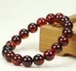Amber Bracelet Made of Light Cherry Color Amber