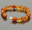 Children's Amber Bracelet Anklet Made of Raw and Polished Amber