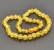 Children's Amber Necklace Made of Matte Baltic Amber