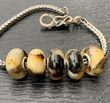 5 Pcs Wholesale Pandora Style Amber Charm Beads